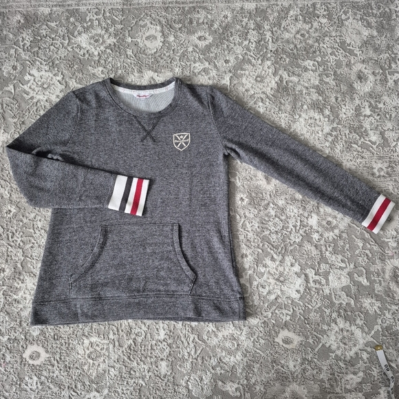 Canadiana Women's Grey Waffle Knit Pullover Size Medium - Picture 2 of 5